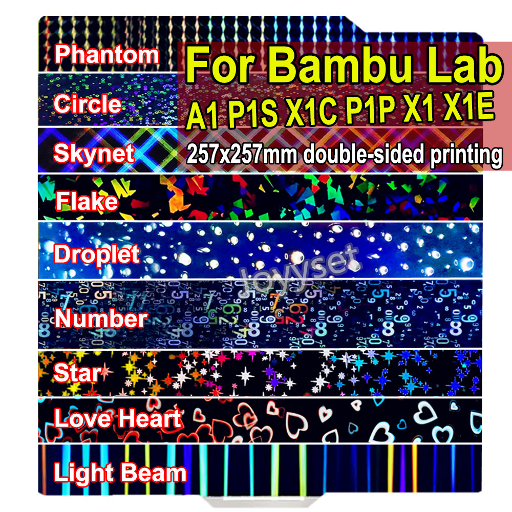 3D Printing X1 Carbon - Plaque de construction X1C A1 pour