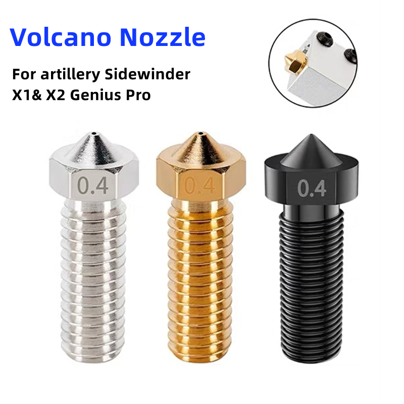 3D Printer Nozzle Brass - Buse volcanique pour artillerie Sidewinder X1