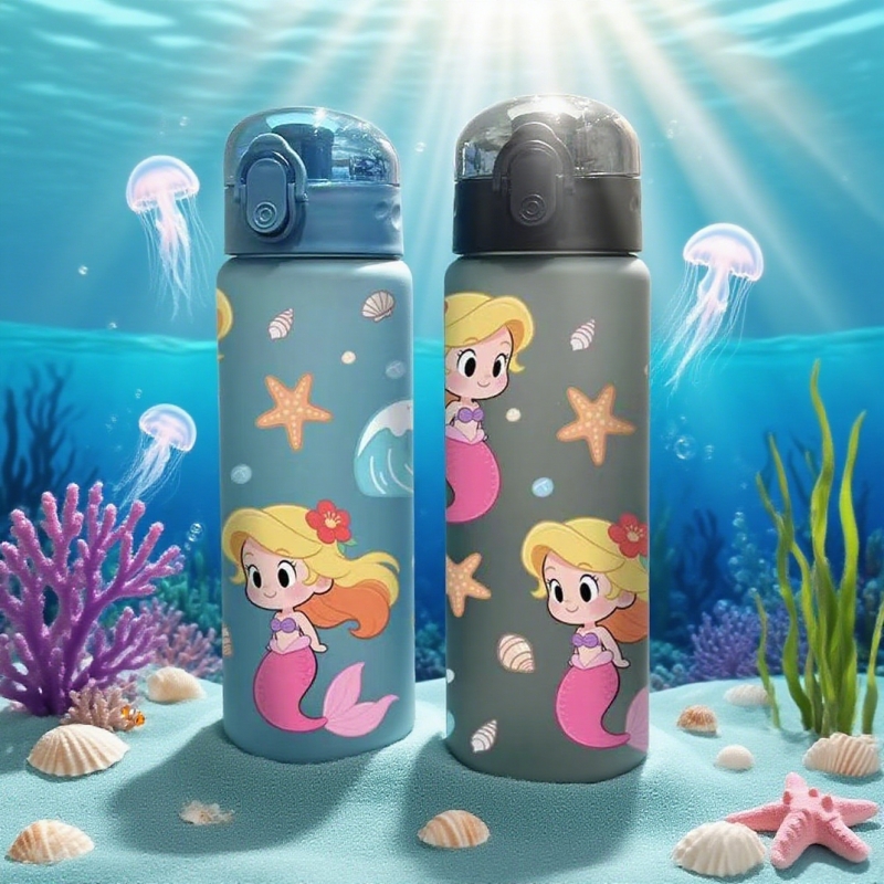 3D Printing Material - Tasse d'eau à motif sirène imprimée