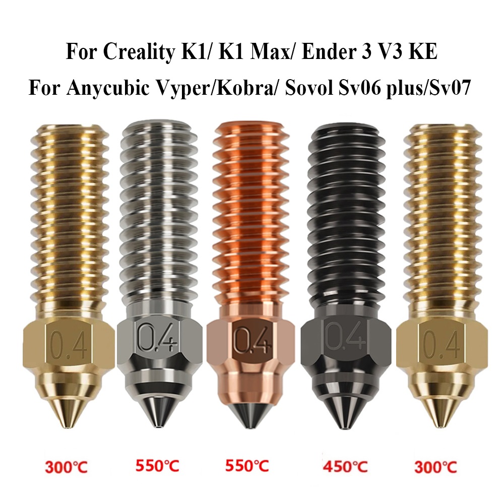 3D Printer Nozzle Brass - Buse pour Creality K1 K1 Max