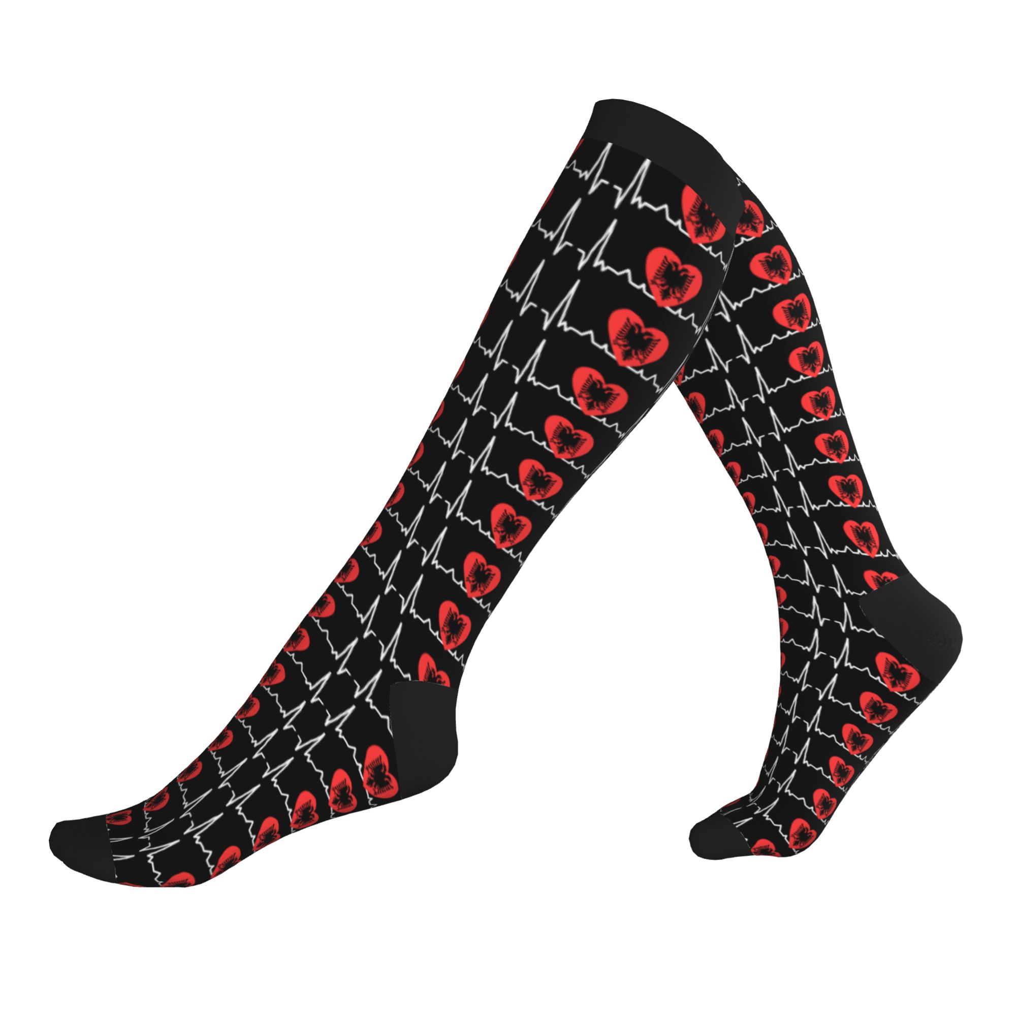 3D Printing Eagle - Chaussettes Harajuku avec drapeau albanais et