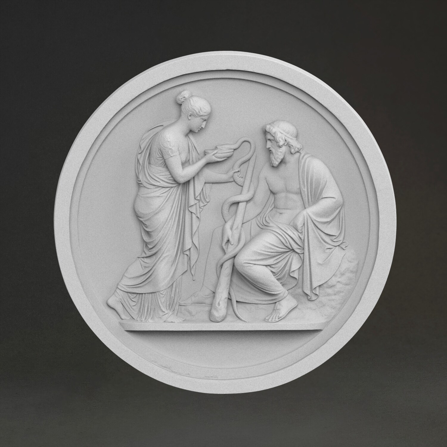 3D Printing Material - Sculpture « Recitation de Némèse »,