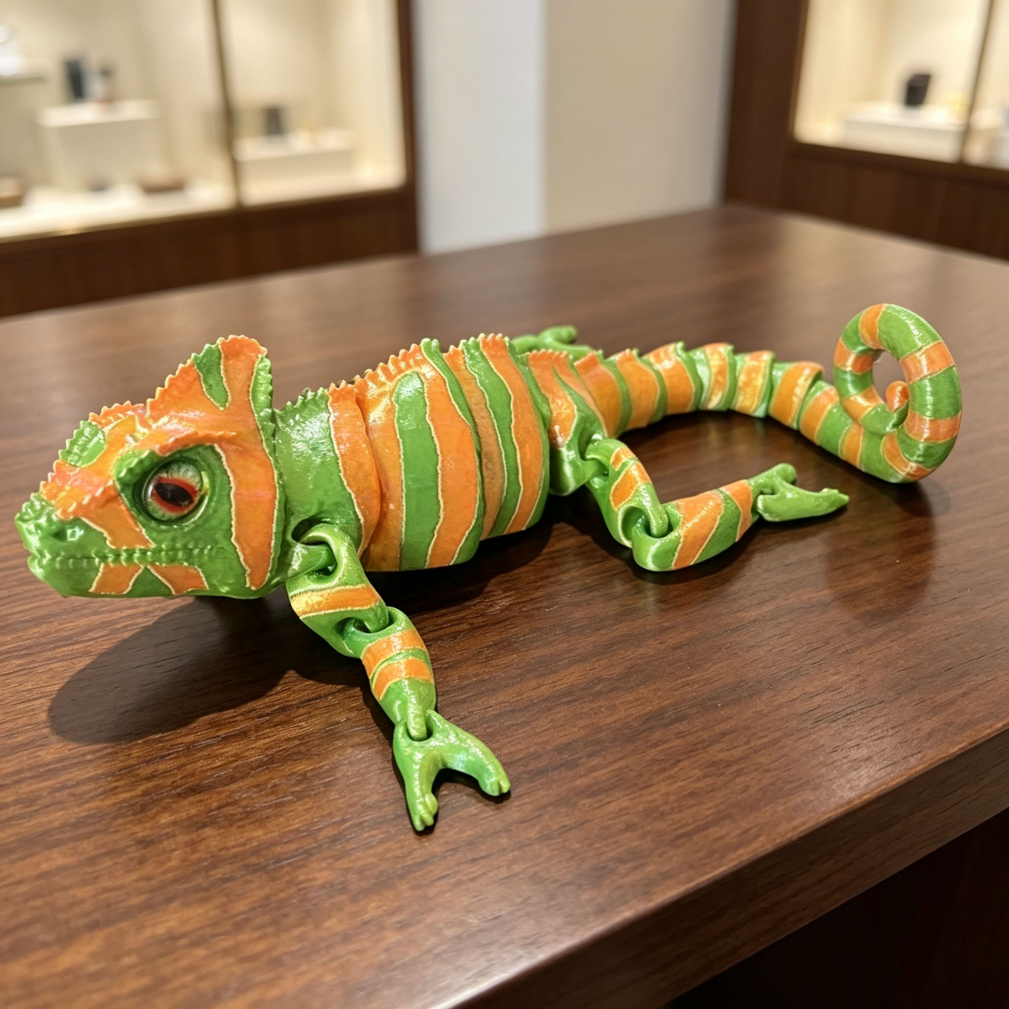 3D Printing Lizard - Modèle de lézard caméléon imprimé en