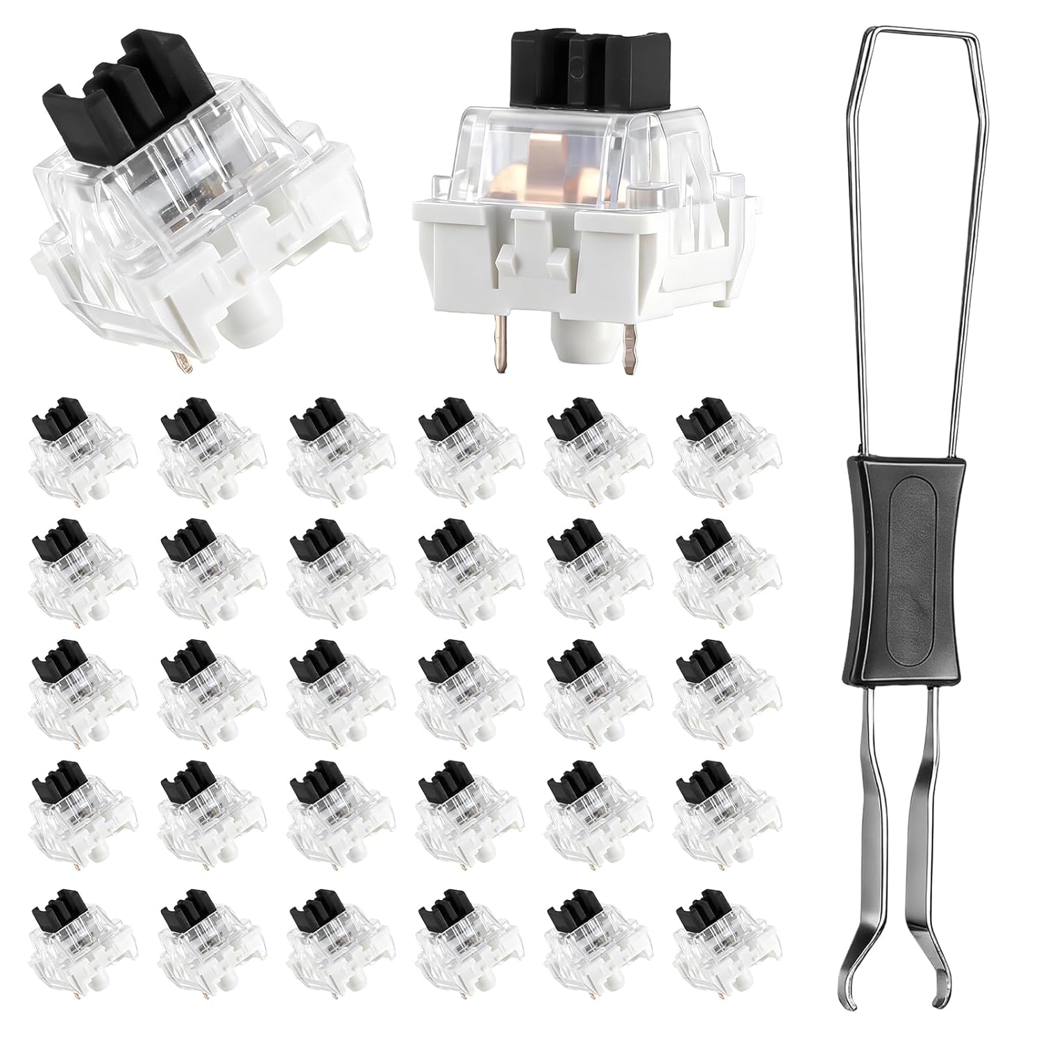 3D Printing Keyboard Keys - Interrupteurs de clavier mécaniques, 50 pièces,