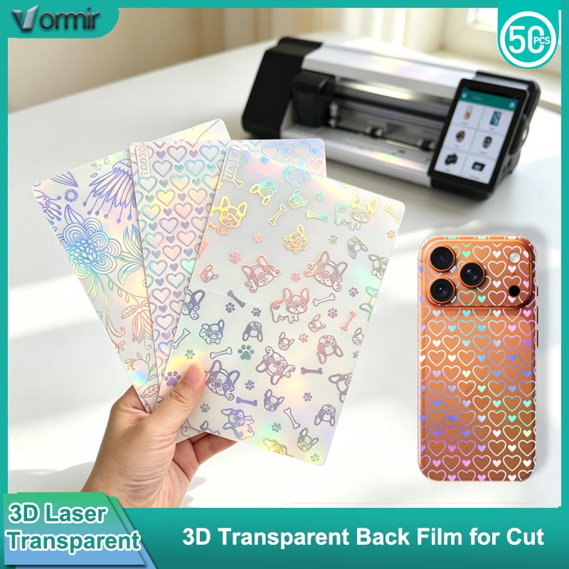 3D Printing Laser Cutting - VORMIR 50 pièces Autocollants 3D transparents