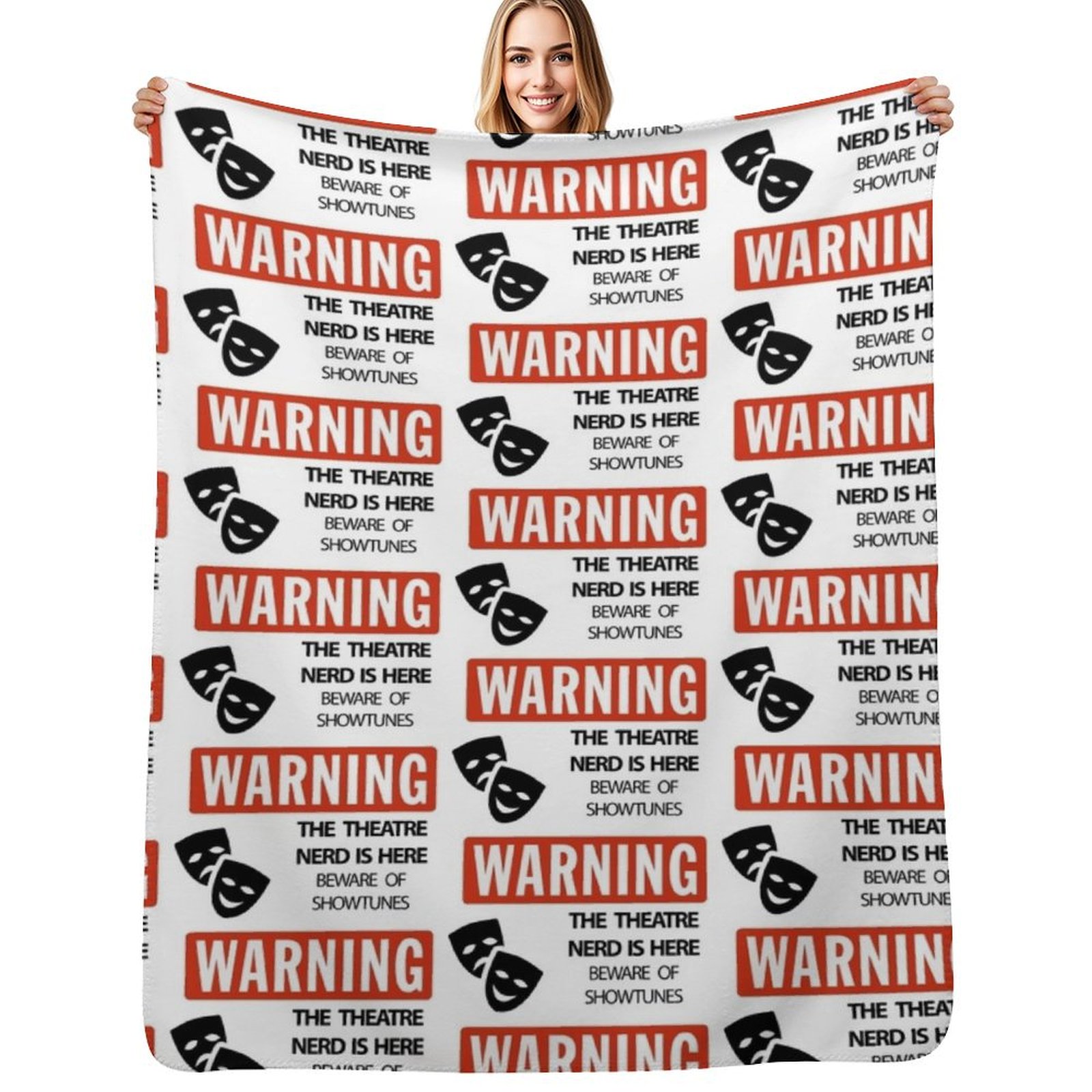 3D Printing Nerd - Couverture de lit « WARNING Theatre