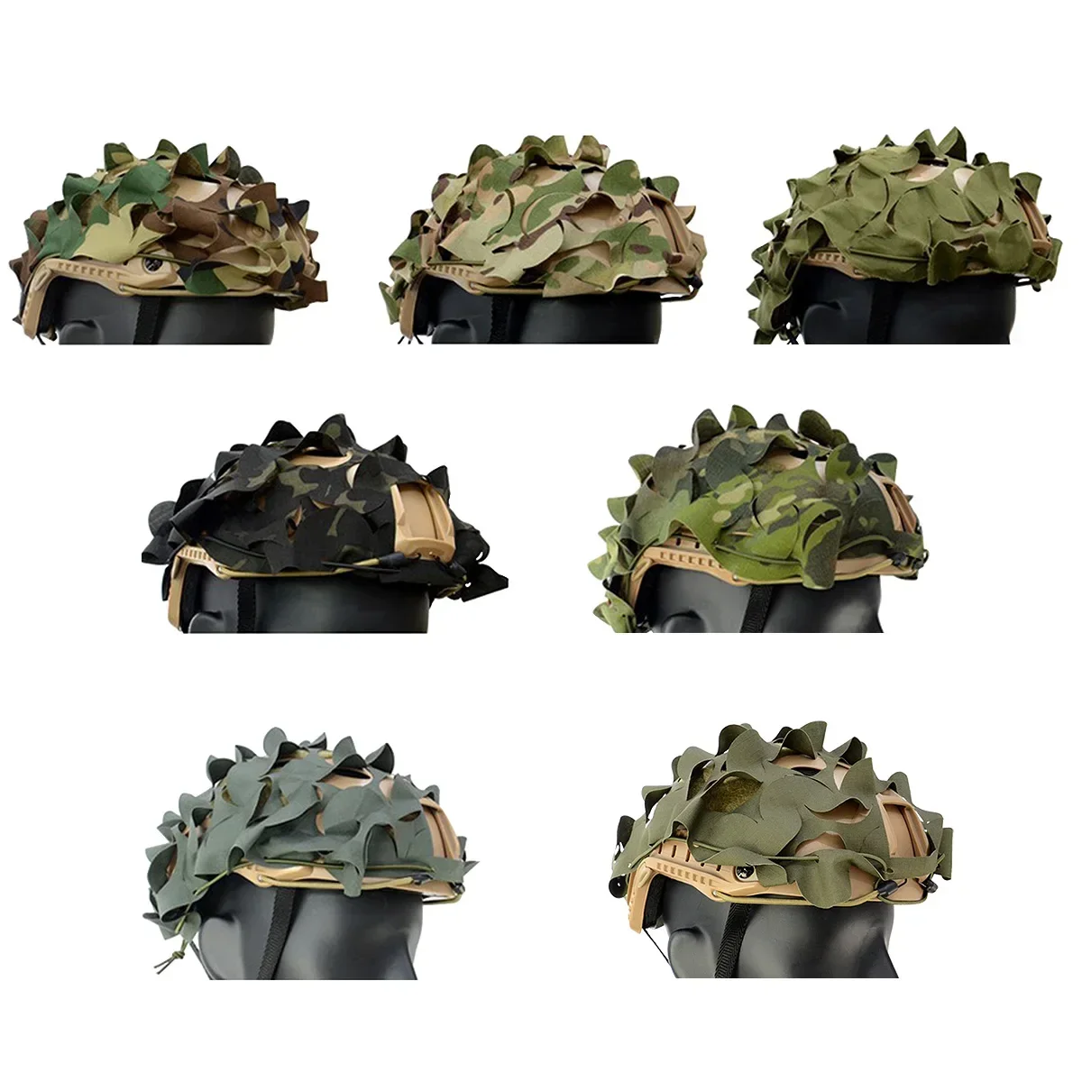 3D Printing Laser Cutting - Filet de camouflage 3D pour casque