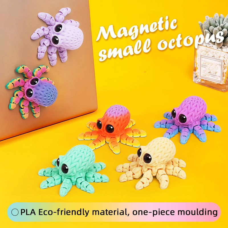 3D Printing Lizard - Adorable aimant de réfrigérateur poulpe imprimé