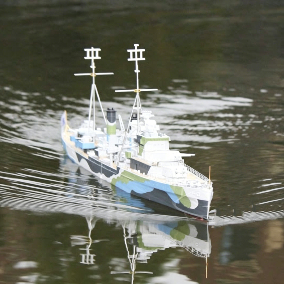 3D Printing Rc Boat - Bateau RC 1/200 77cm, croiseur léger
