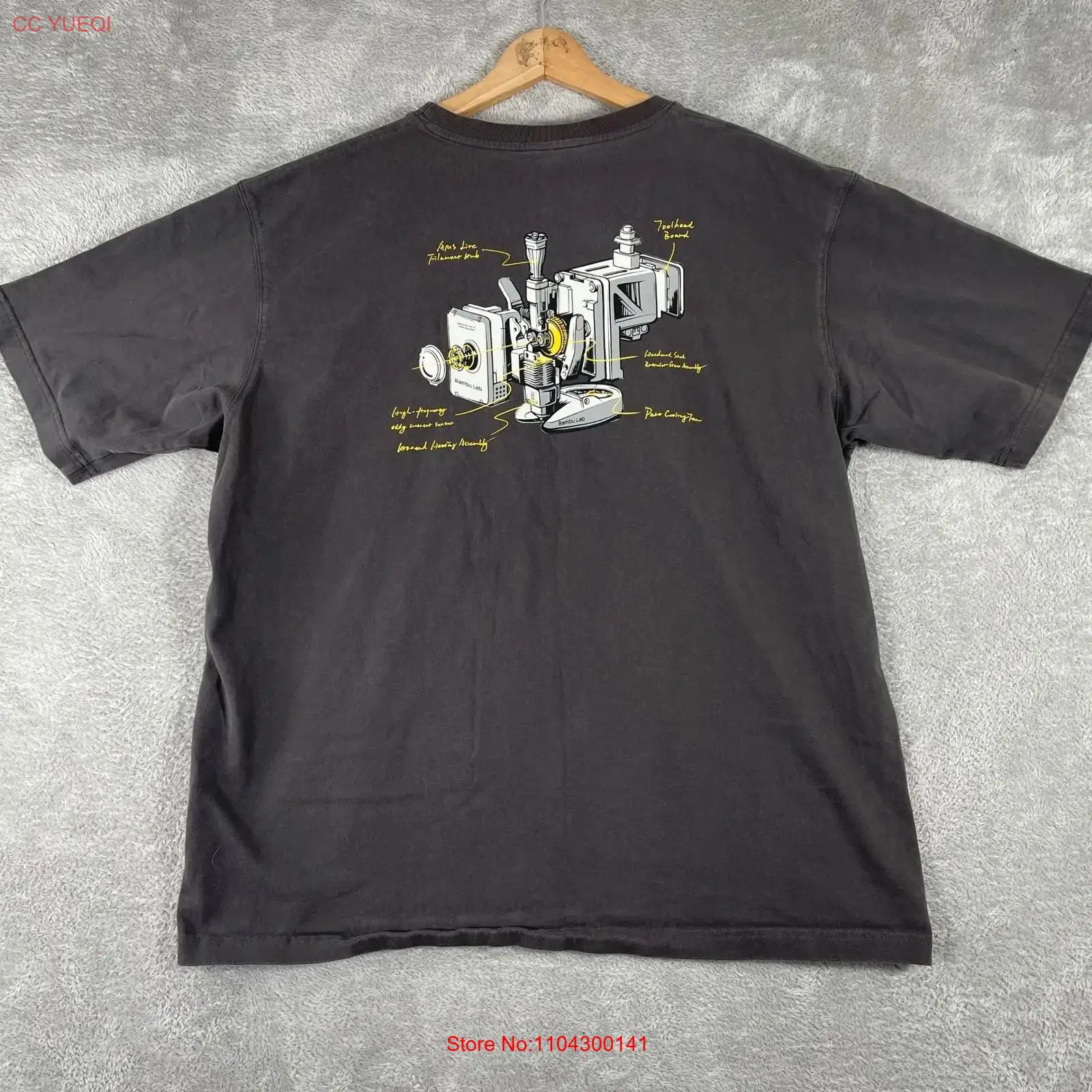 3D Printing Diagram - T-shirt homme Bambu Lab imprimé 3D,