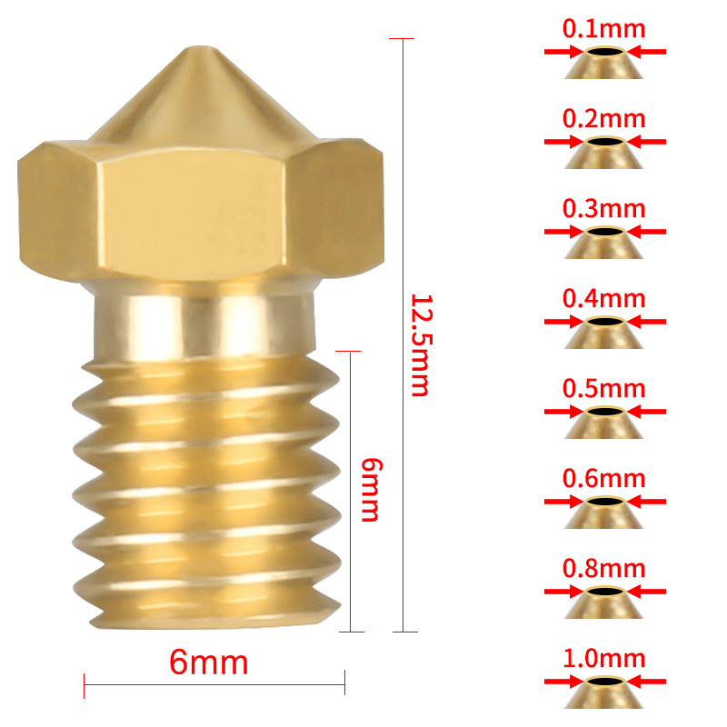 Buse d'imprimante 3D E3D V6 V5 - 3D Printer Nozzle Brass avis et prix