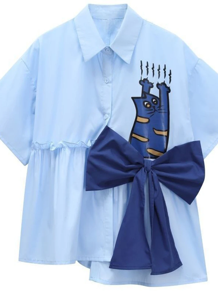 Zoki 3D Bow mignon chemise fem - 3D Printing Drawing avis et prix
