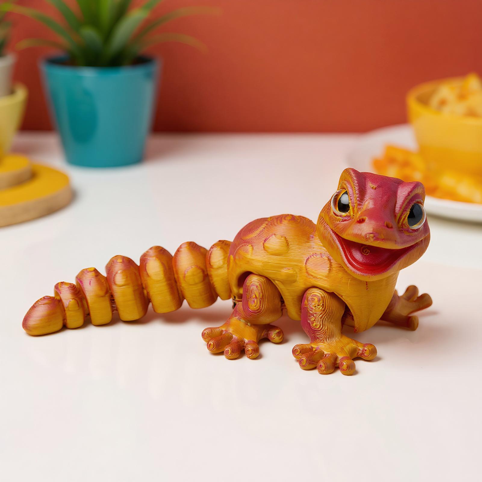 Figurine Gecko imprimée en 3D, - 3D Printing Lizard avis et prix