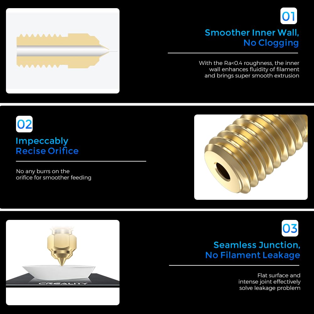 Buses officielles Creality End - 3D Printer Nozzle Brass avis et prix