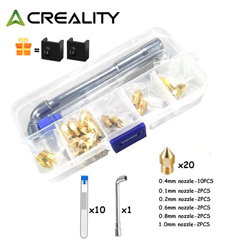 CREALITY 20 pièces MK8 buse en - 3D Printer Nozzle Brass avis et prix