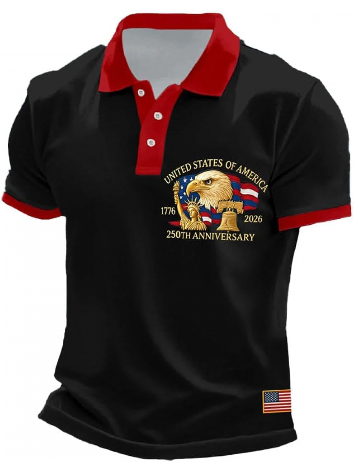 Polo pour homme USA 250th Anni - 3D Printing Eagle avis et prix