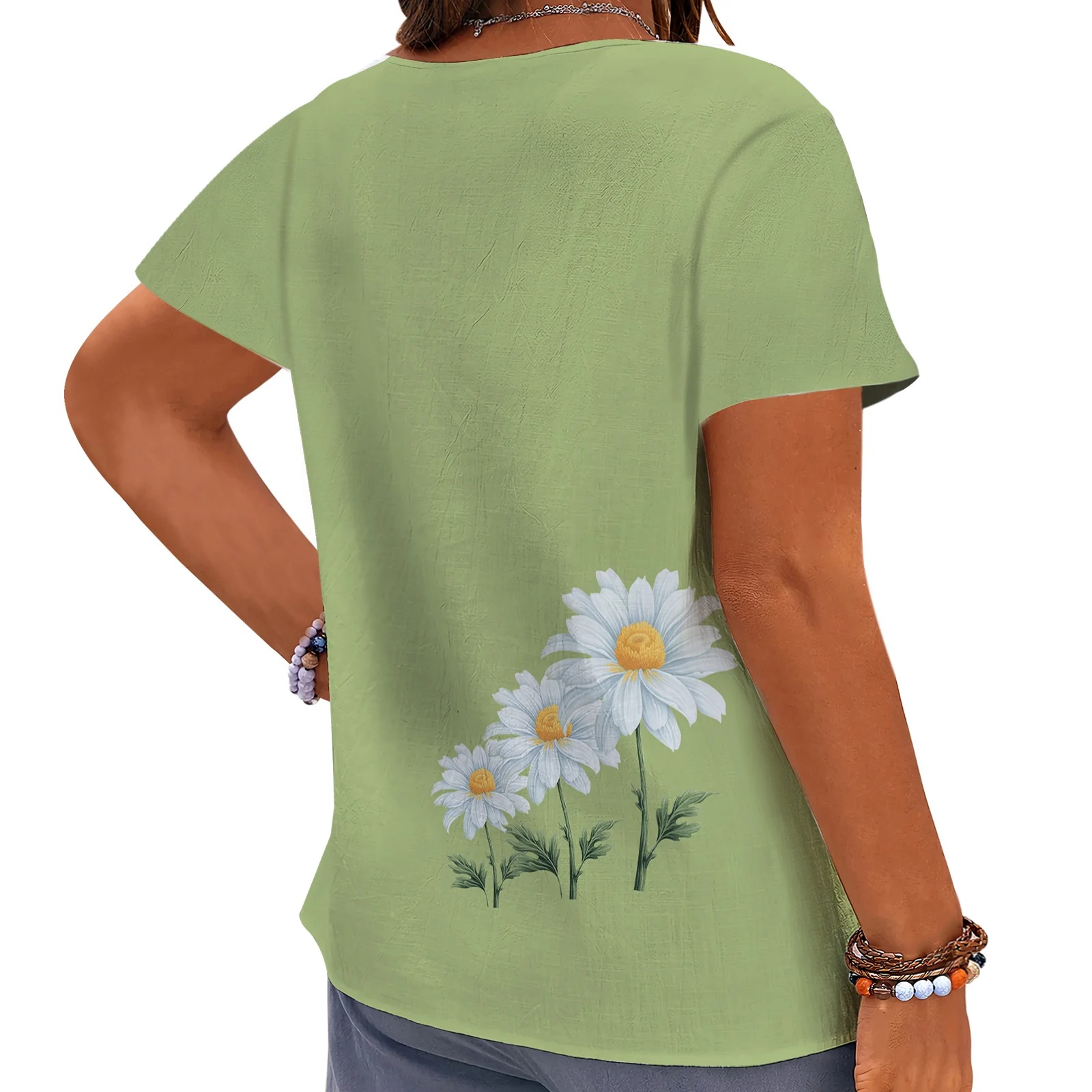 CLOOCL T-shirts à fleurs Daisy - 3D Printing Drawing avis et prix