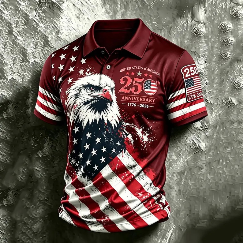 Polo de golf patriotique pour  - 3D Printing Eagle avis et prix