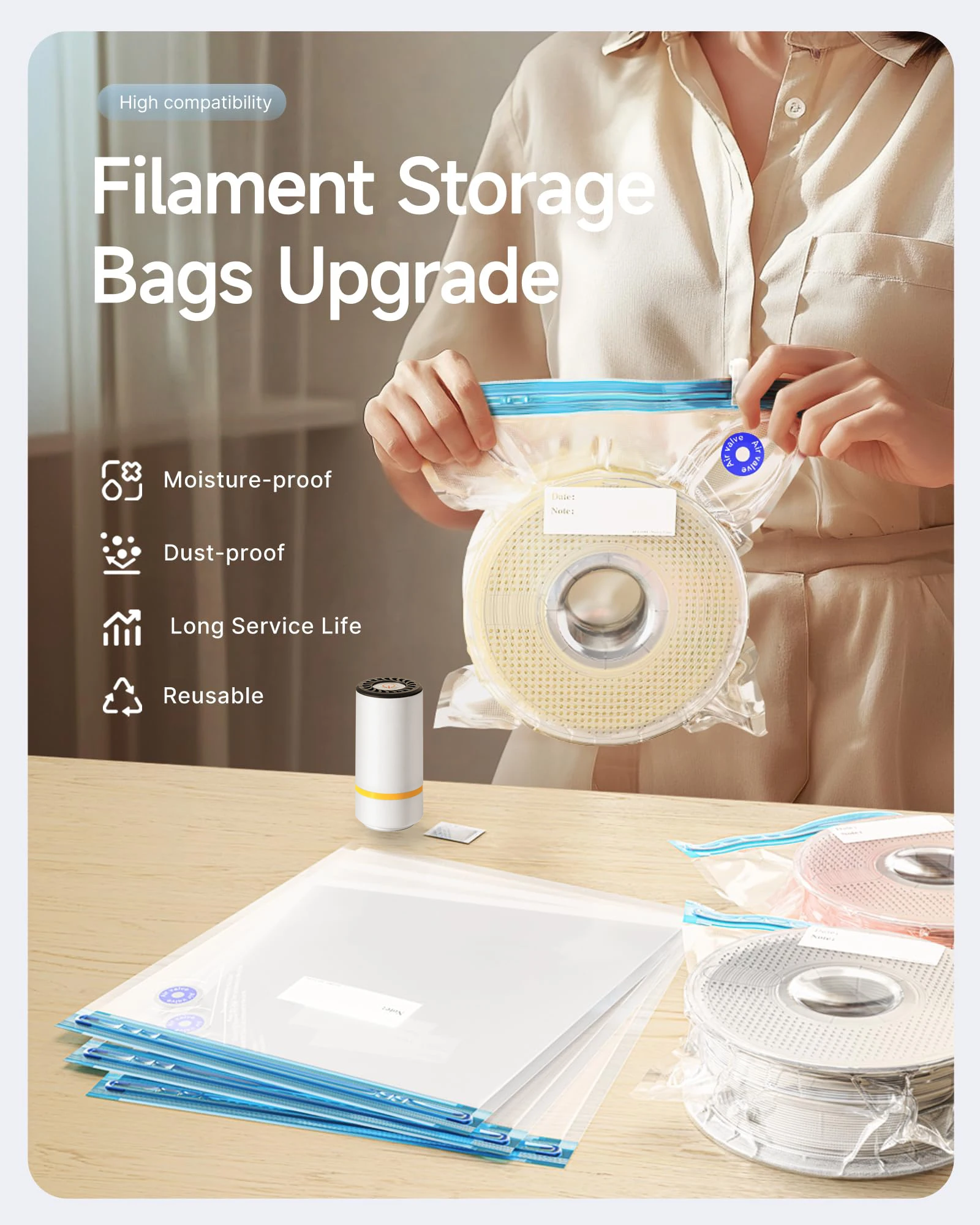 Sac sous vide de Filament d'im - 3D Printing Bambu Lab avis et prix