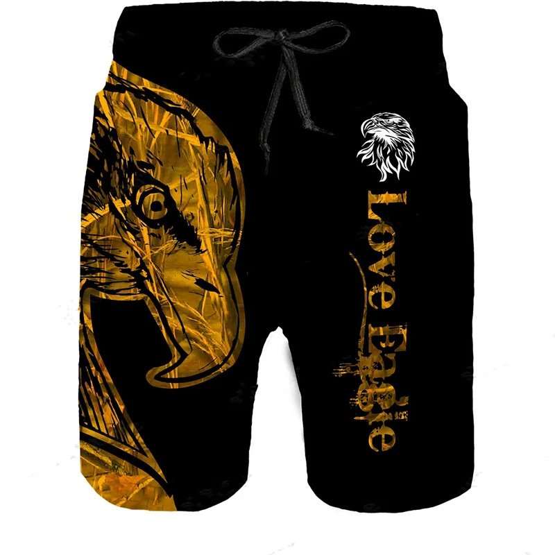 Short de plage blanc imprimé e - 3D Printing Eagle avis et prix